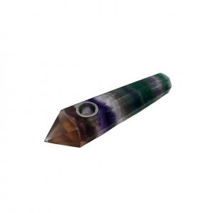 Rainbow Fluorite Crystal Wand Pipe Canada Character Co.
